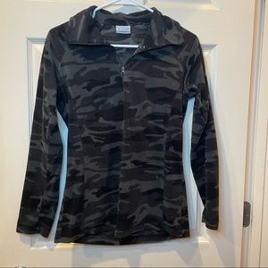 Black and Gray Camo Columbia Jacket